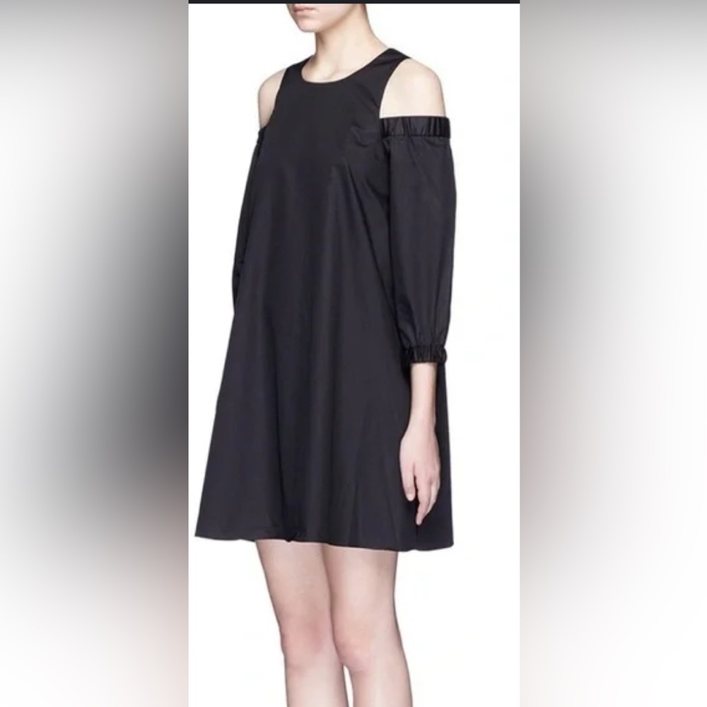 Tibi Size 8 Black Open shoulder Dress - Picture 2 of 12